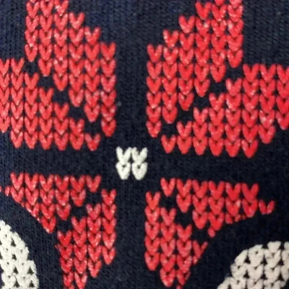 CHAMPION ECO FLEECE MENS SIZE LARGE NAVY SWEATSHIRT LIBERTY CHRISTMAS DESIGN - Picture 4 of 12